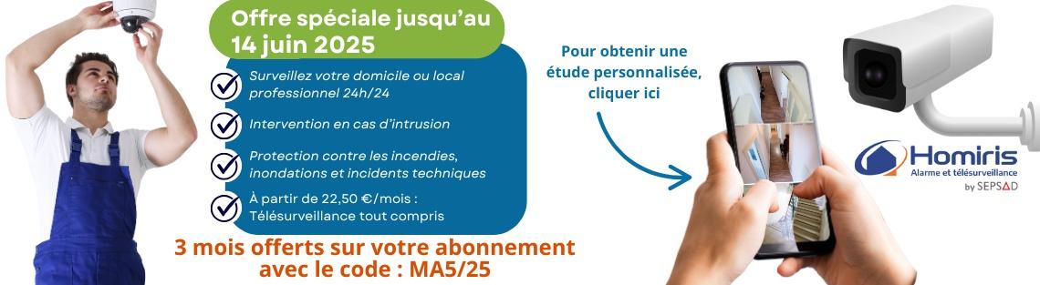 Promo Homiris by SEPSAD - Offre spéciale jusqu’au 14 juin 2025